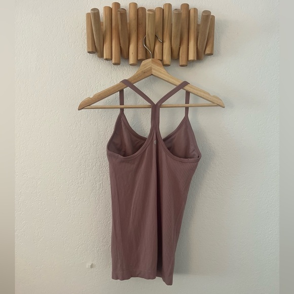 Workout tank top built in bra mauve women size small - Picture 3 of 5